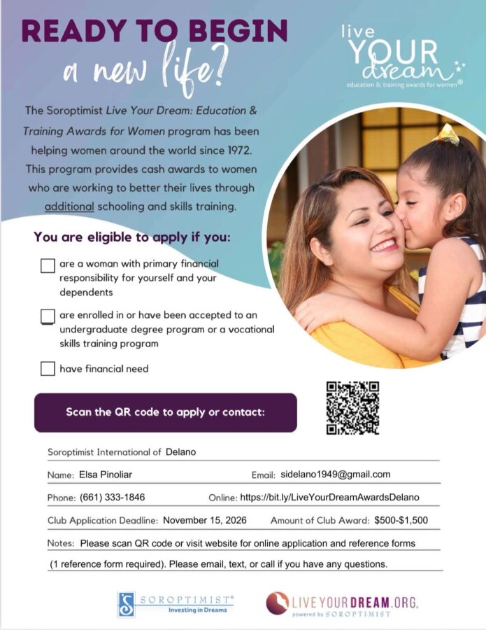 Live Your Dream Information Flyer