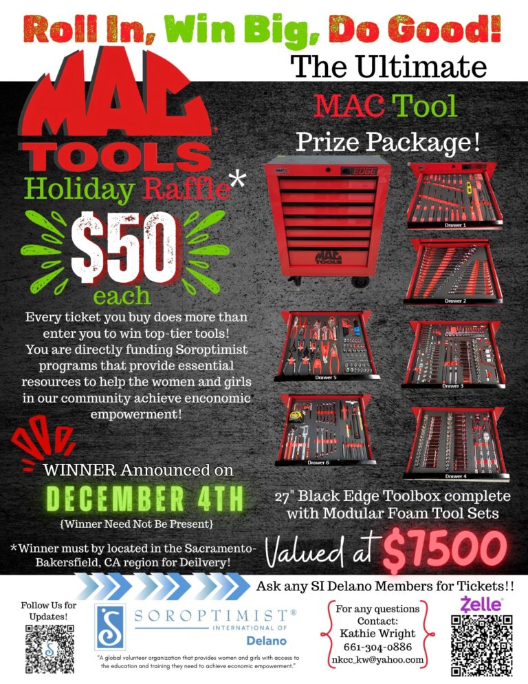 Holiday Raffle Mac Tool Box with Tools